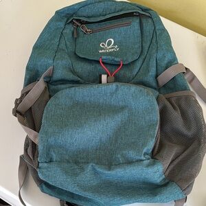 Waterfly Teal Poly Lightweight Backpack